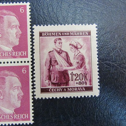 6 German/red Cross Stamps.mint.mint hinged.
