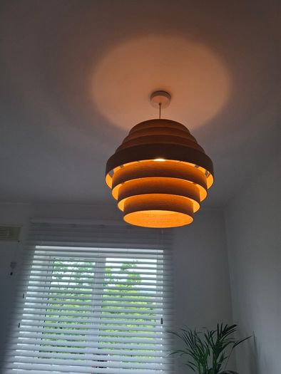 Modern IKEA Lamp and Custom Made Wooden Blinds Excellent Condition