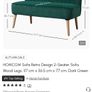 New green velvet sofa 120 euro or nearest offer Image 3