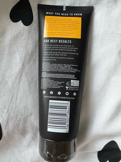 BPerfect tan studio - rapid remover exfoliating scrub - mango scented