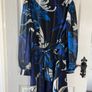 Lipsy Dress in Size 12 - worn only once, gorgeous shades of blue on black background Image 8