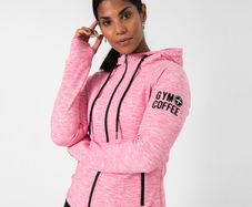 Gym + Coffee Womens Fleck Hoodie