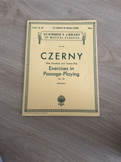 Czerny Op.378 Schitmer's library of musical classics piano book
