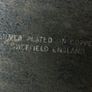 Vintage Silver Plated Gallery Tray: Sheffield Copper Serving Tray Image 8