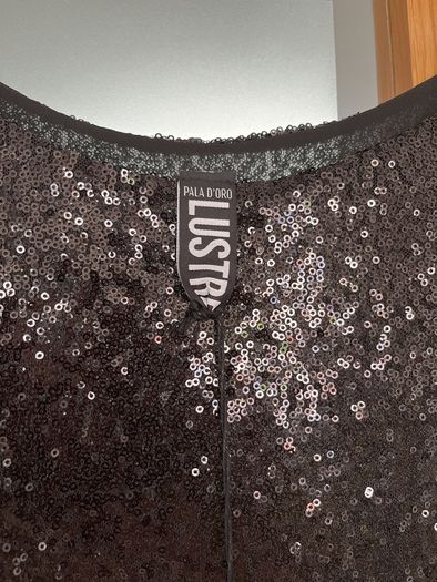 Black sequence top ladies