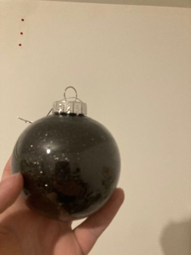 Personalised glitter bauble