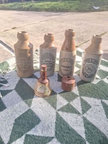 Victorian Stoneware Glazed Bottle Collection