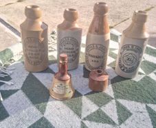 Victorian Stoneware Glazed Bottle Collection