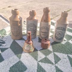 Victorian Stoneware Glazed Bottle Collection