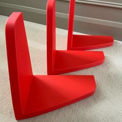 IKEA MAMMUT Red Wall Shelves x3 - Discontinued