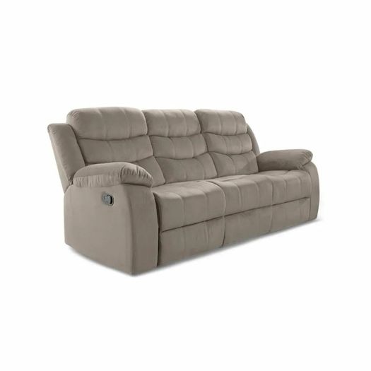 3 Seater Fabric Recliner Sofa Brown, brand new!