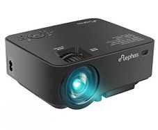 ELEPHAS LED Projector Multimedia LED Mini Video Projector for Home Theater Support 1080P PC Laptop PS4 Phones Xbox and TV Box etc, Black/ Used