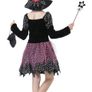 Dazzling Kids Witch Dress with Hat, Wand, and Candy Bag for 7-9 and 5-6 Years old Image 5
