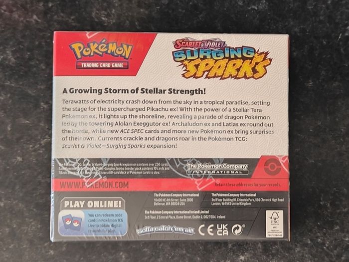 FREE Tracked Shipping. Pokemon Surging Sparks Booster Box
