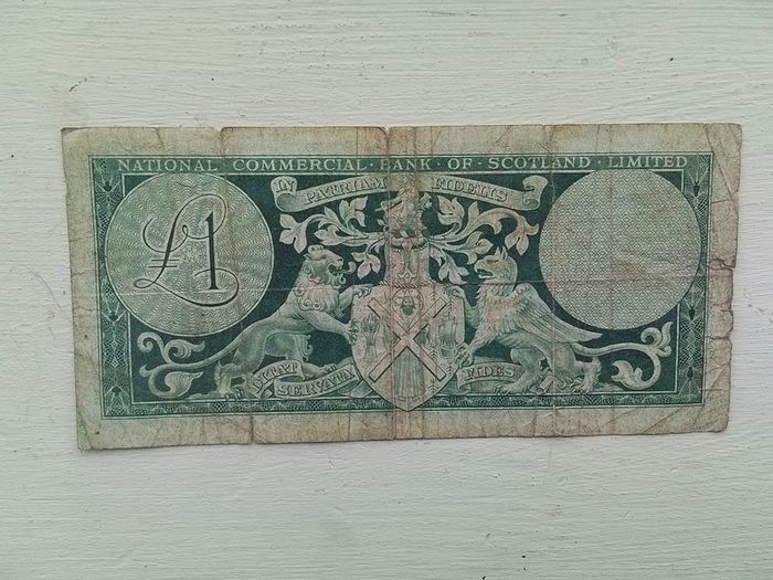 Bank Of Scotland One Pount Note.