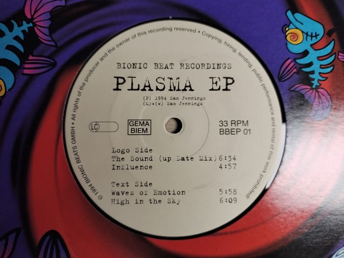 Plasma - The Sound - Waves of Emotion - High in the Sky - Bionic Beat Recordings - PLASMA EP - Oldskool TRANCE!