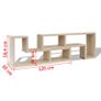 TV Cabinet Double L-Shaped Oak Image 6
