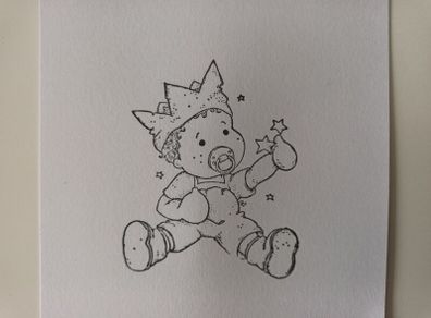 Birthday Edwin - Magnolia Rubber Stamp