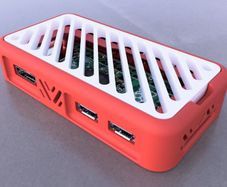 Aura Slim Raspberry Pi Zero Case Ultra Low Profile Snap Fit Enclosure