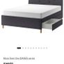 Ikea double bed with 4 storage Image 4