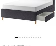 Ikea double bed with 4 storage