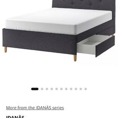 Ikea double bed with 4 storage