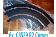 Scalextric C8529: 6x New Radius 2 Track Curves (extension pack R2 - 90 degrees)