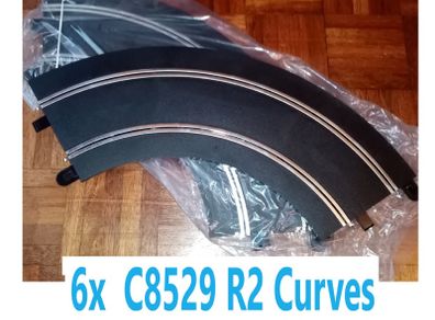 Scalextric C8529: 6x New Radius 2 Track Curves (extension pack R2 - 90 degrees)
