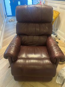 Leather recliner