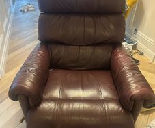 Leather recliner