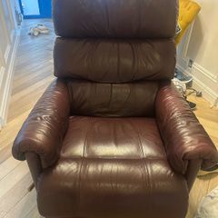 Leather recliner