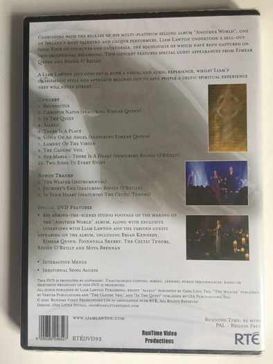 Liam Lawton [2005] Liam Lawton In Concert [Music DVD] STILL SEALED