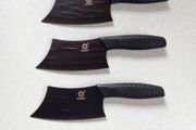 3 Black Kitchen Knives (brand New).
