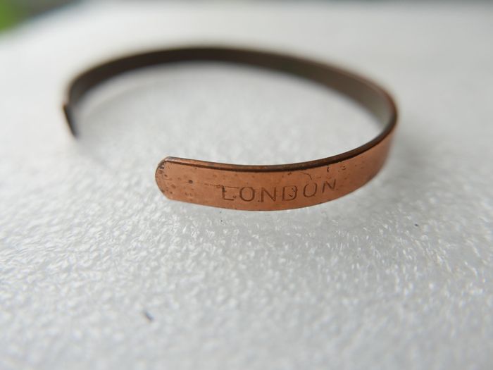 Vintage Sabona London Copper Cuff Bracelet Signed "LONDON" Made in Ireland