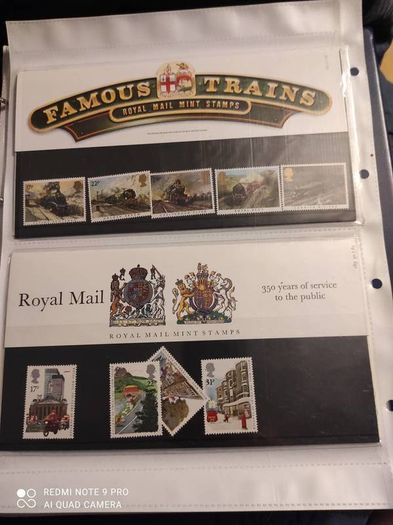 Stamp album UK's Presentation packs x 100