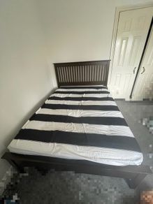 Mattress and bed frame (double bed)