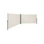 Double-sided awning 180 x 600 cm beige Image 2