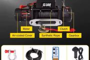 Electric Winch 12v 6tone  24Meter synthetic rope