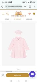 EMILE ET ROSE coat & hat. 6months