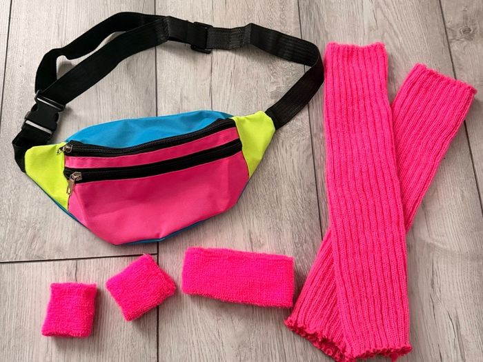 80s Fancy Dress Accessories Set