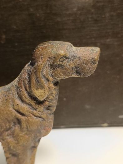 Early 20th Century Brass Retriever Dog
