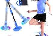Swing Wheel with Light Wheel, Children's Flashing Jump Ring, Children's Flashing Jump Ring, Foot Gyro, Jumping Ball, Flashing Foldable Flash Jumping Ball, Flashing Jump Ball