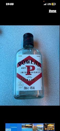 Gin vodka whiskey empty mini Bottle Hennessy Cognac absolut vodka belveder gin Bombay whiskey Jack Daniels belveder paddy powers Jameson bacardi jagermeister Empty Bottles
