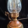 vintage oil style lamp with working bulb Image 4
