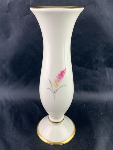 Mid Century Floral Pattern Bavarian vase