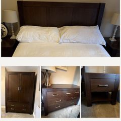 Stunning Luxor Walnut Bedroom Suite - Complete Set