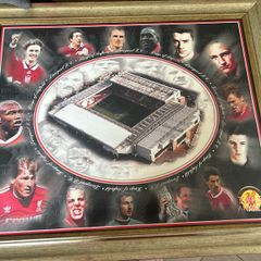 Liverpool FC "Kings of Anfield" Large Framed Collectors Print / Picture