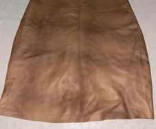 Brown Leather Skirt