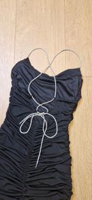 Black Ruched Dress Size 8