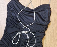 Black Ruched Dress Size 8